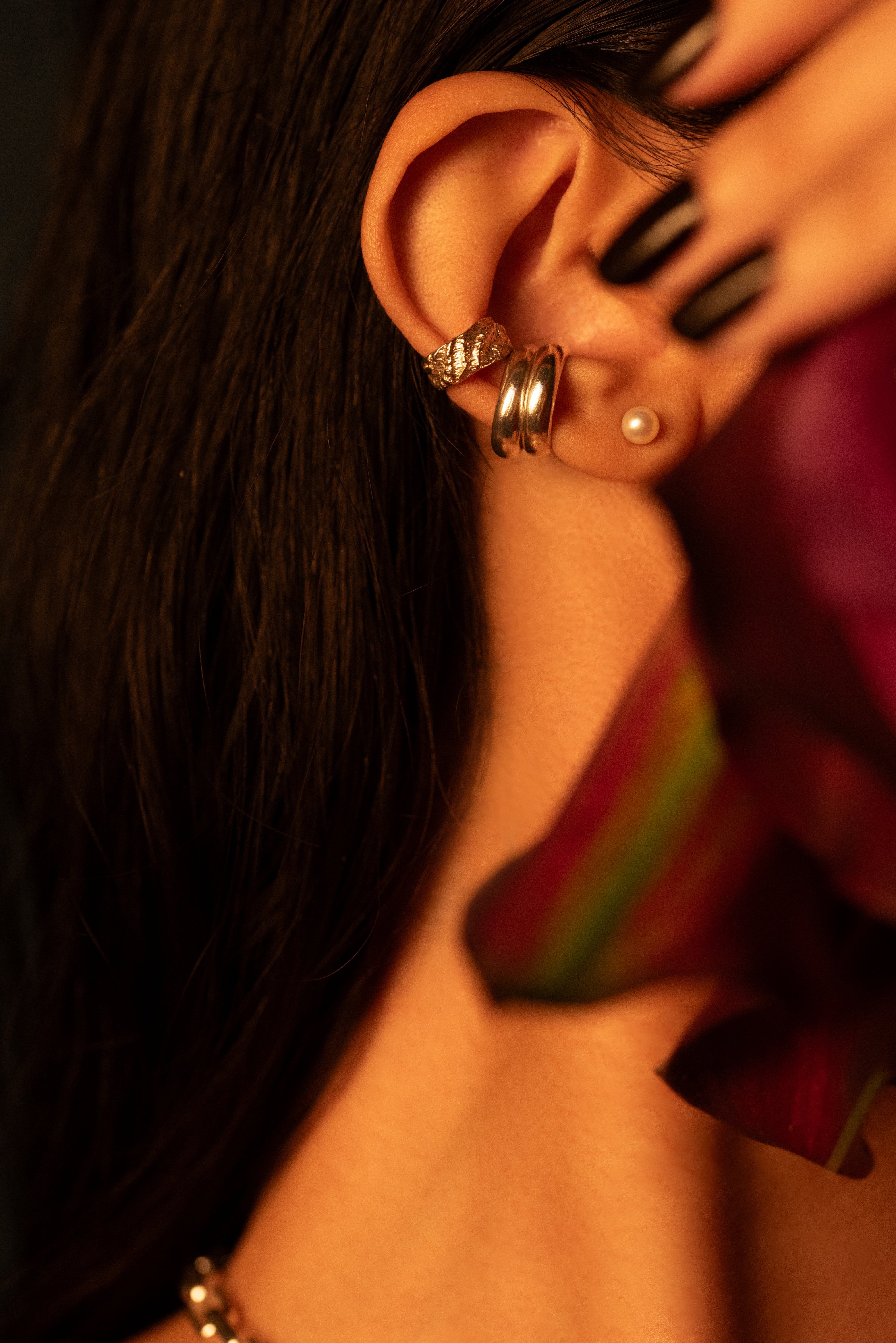 SILVER EAR CUFF