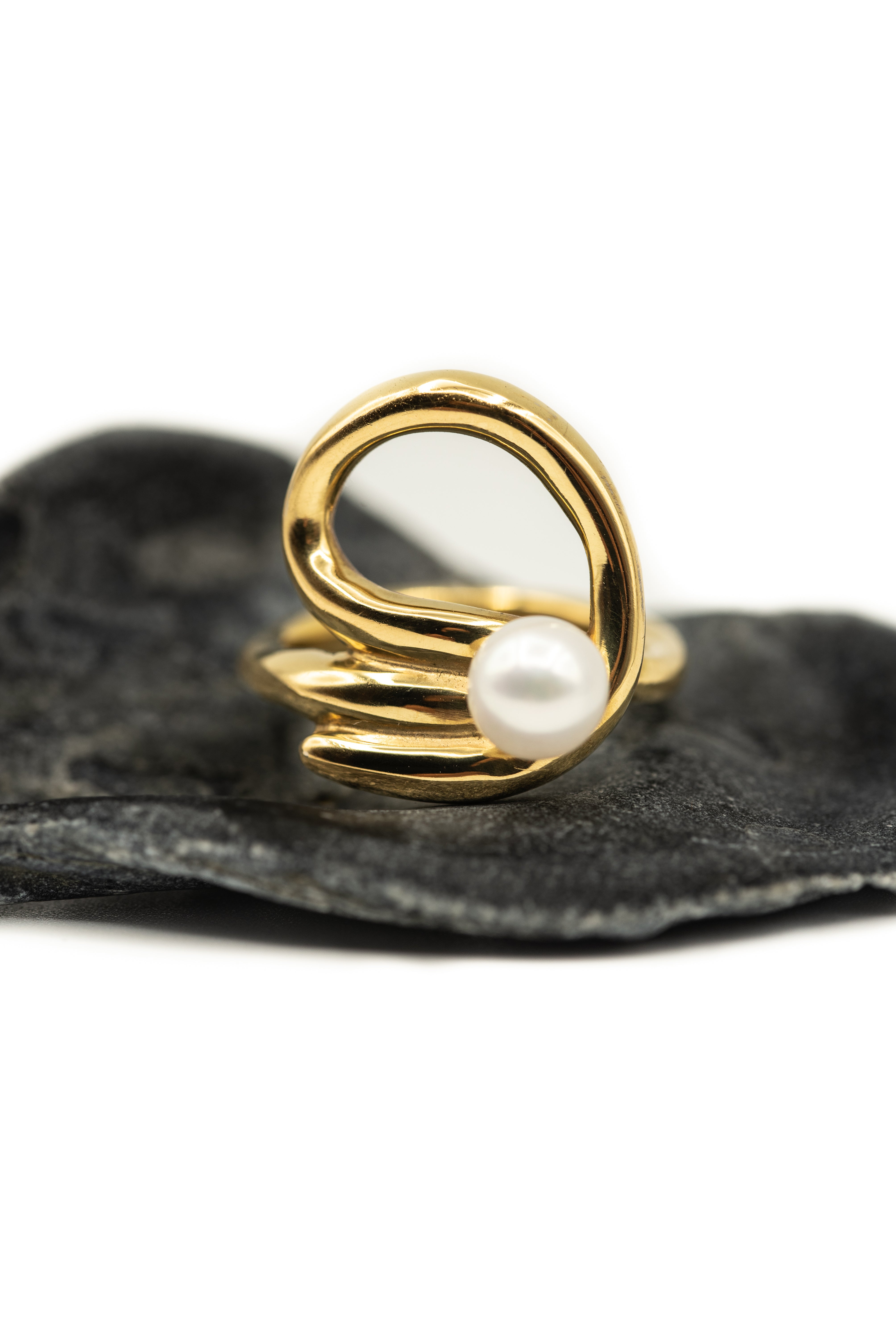 SOLID Gold Cove Ring