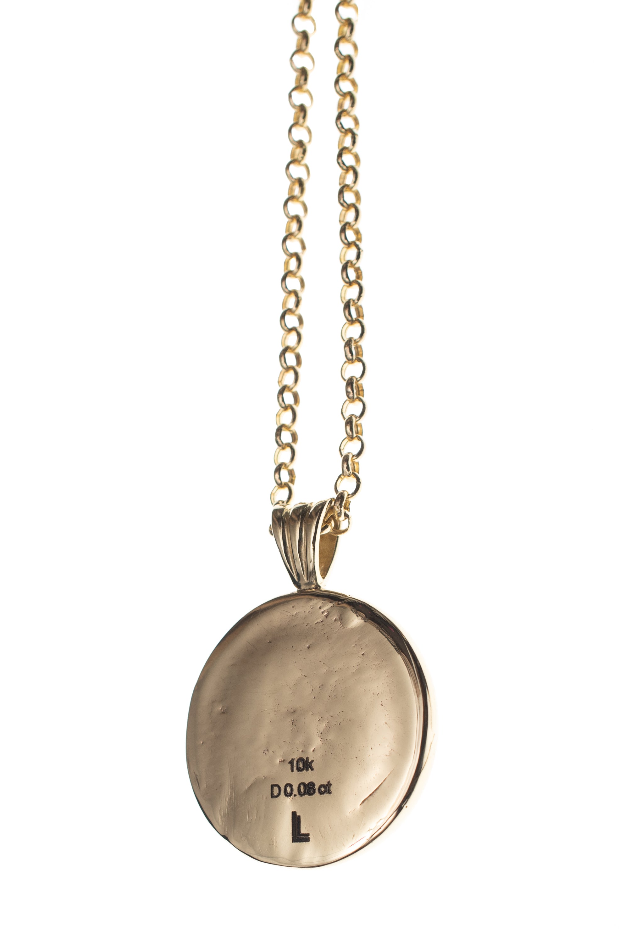 14K GOLD DIAMOND OSTREA NECKLACE