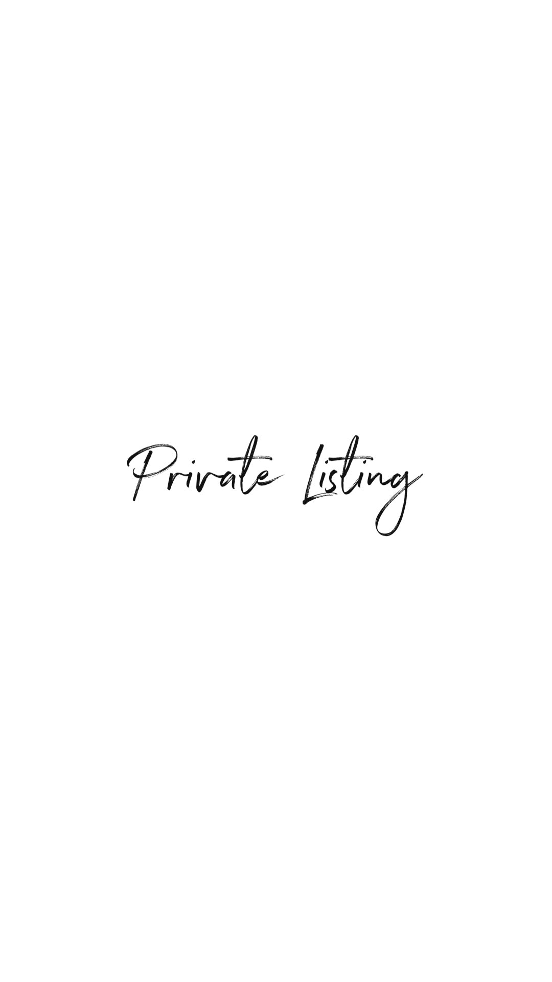 Private Listing